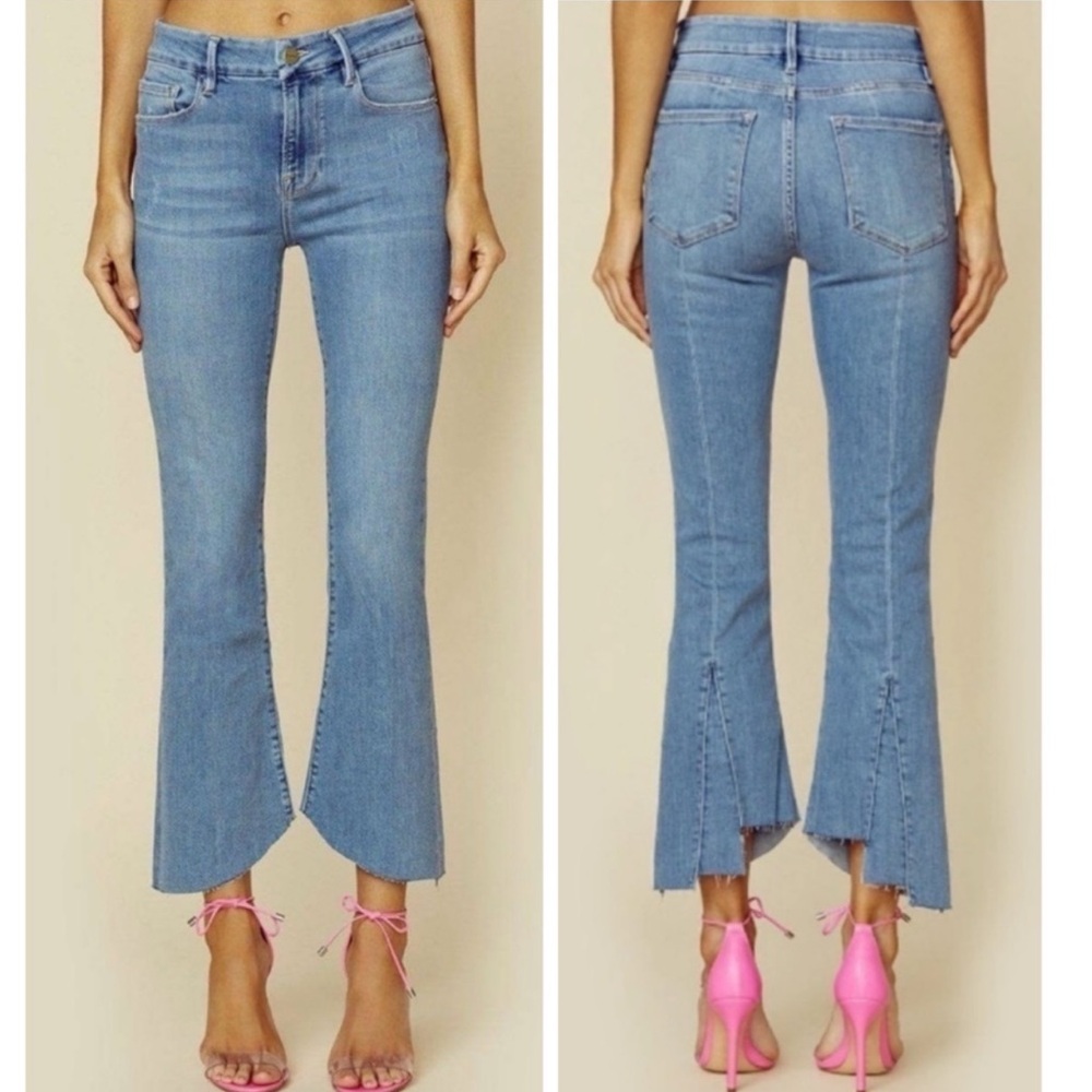 Frame Denim Light Blue Flare Jeans